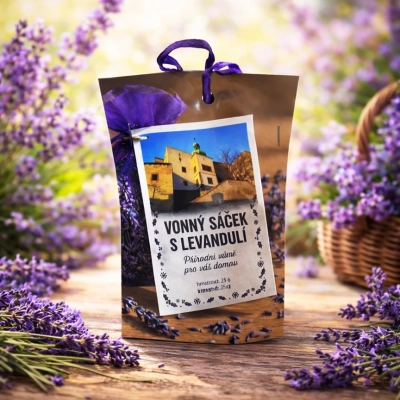 Pytlíček s levandulí , organza, 25 g - buchlov 